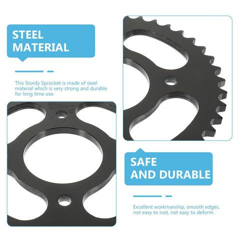 Durable Off Road Motorcycle Rear Sprocket Teeth Steel Protective Chain Gear With Precise Internal Hole Pitch Heavy Duty Replacement For Modifications And Repairs