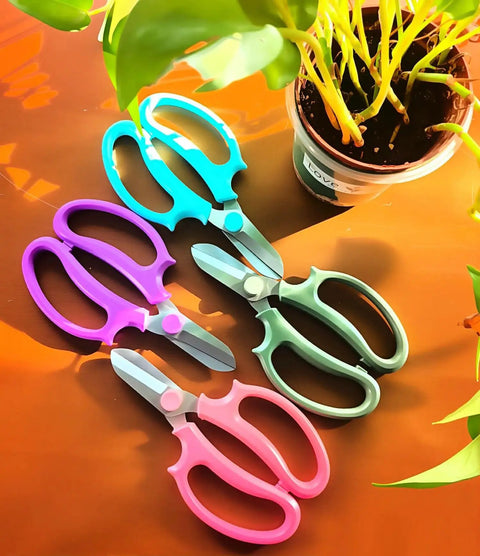 Pro Grade Garden Pruning Scissors With Comfort Grip Handle Set Razor Sharp SK5 Stainless Steel Floral Scissors Pack Of 4
