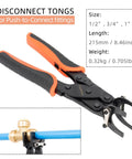 GIANNEER Push Fittings Removal Tool Three Size Disconnect Tongs One Half Inch Three Quarter Inch One Inch For PEX Copper CPVC
