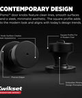 Interior Privacy Door Knob With Lock For Bathroom And Bedroom, Matte Black Keyless Turn Lock Doorknob With Microban Protection