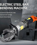 Portable Electric Rebar Cutter And Bender For Steel Bars. Fast hydraulic bending machine with quick straightening feature.