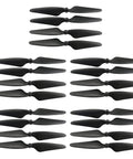 20Pcs Brushless Drone Propeller Set High Strength Black Blades Easy Install Spare Parts For Multi Model Quadcopters