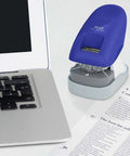 Desktop Staple Free Stapler That Zips Through Up To 10 Pages Without Staples Bright Blue Finish Perfect For Home School Or Office Compact Ready