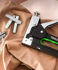 Heavy Duty Staple Gun Kit With Staples Pack For Fabric, Cable, And Wood Projects on fabric surface