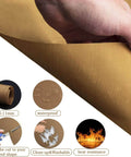 Close-up of Nonstick Teflon Sheet For Heat Press Transfers Pro Grade PTFE Paper showing features like waterproof and heat resistant