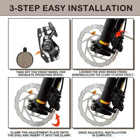 Step-by-step installation guide for Five Pairs Low Noise Disc Brake Pads For Mountain Bikes Ebikes And Scooters.