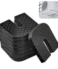 8 Pack Anti Vibration Rubber Isolator Pads For Air Conditioners, U Shaped Shock Pads stacked with AC condenser unit example