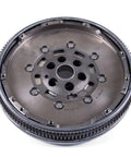 Top Tier Dual Mass Clutch Flywheel For 2005 2011 Volkswagen Beetle Golf Jetta Rabbit 2.5L L5 Engine top view showcasing heavy duty construction.