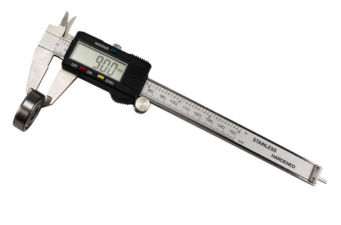 Caliper measuring 6 Pieces 6200 ZZ Deep Groove Ball Bearings With Double Metal Seal Pre Lubricated For Stable Performance