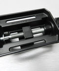 Compact Table Vise For Bench And Drill Press, Mini Precision Vise For Jewelry Hobbyists, Zinc Die Cast Construction, Grips Small Parts With Horizontal And Vertical V Grooves, Mounting Slots With Bolts Washers And Wing Nuts Included, top view