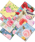 8-pack microfiber cleaning cloths with multicolor floral prints, 7×6 inches, for eyeglasses and screens
