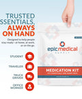 70 Unit Dose Medication Refill Pack For First Aid Kits Grab And Go Travel Office Dorm Camping Essential OTC Meds Package