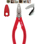 Close-up of Workhorse Four Piece Screw Extractor Pliers Tool Gift Set with detailed view of screw extraction capabilities.