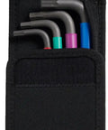 Pro Grade Nine Piece Imperial L Key Set With Color Coded Hex Keys And Ballpoint Long Arm In Durable Carry Case For Recessed Hex Screws