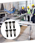 Hex Shoulder Bolts Set 6 Steel Screws For Door Handles Home Repair Kit Heavy Duty Rustproof Carbon Steel Hardware