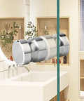 Shower Glass Door Handle For Sliding Doors, Double-Sided Back-To-Back Pull Hardware, Replacement Parts For Glass Doors, SUS304 Stainless Steel Brushed Nickel Finish, Fits 3mm To 15mm Glass, Easy Install