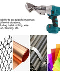 Heavy Duty Cordless Electric Shears With 18V Battery And 360 Degree Rotating Head For Snipping Metal Sheet Fast cutting copper, steel, wire mesh.