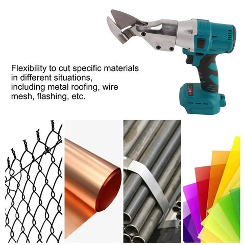Heavy Duty Cordless Electric Shears With 18V Battery And 360 Degree Rotating Head For Snipping Metal Sheet Fast cutting copper, steel, wire mesh.