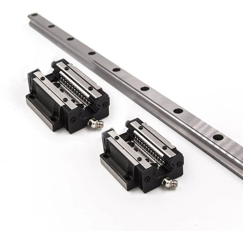 1900mm Linear Guide Rail With HSR20CA Blocks For CNC Routers 20mm Wide Rail 60mm Pitch Preloaded Linear Motion Slides