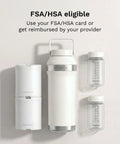 Mama Approved Portable Breast Milk Cooler For On The Go Double Walled Stainless Steel Thermos in white with reusable bottles.