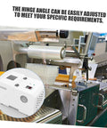 Industrial packaging machine with highlight on hinge for quiet close cabinet hinge adjustment functionality