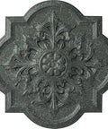 Bonetti Ceiling Medallion Thirty One And A Quarter Inch Outside Diameter Two Inch Projection Hand Painted Athenian Green Crackle