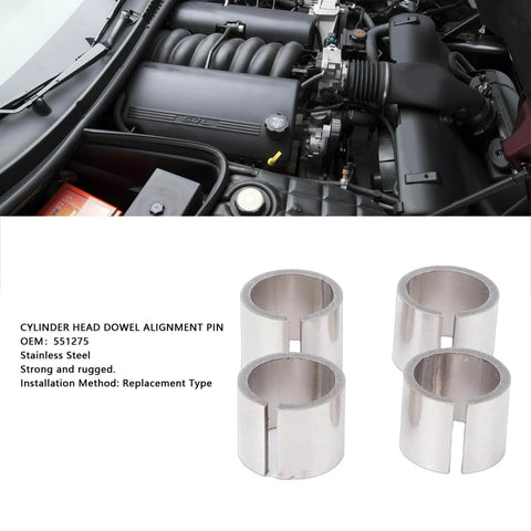 Four Piece Stainless Steel Cylinder Head Dowel Alignment Pins For Chevy LS LT1 LT4 C5 C6 C7 C8 Engine Assembly Precision Fit