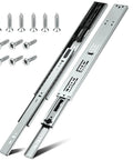 The Real Deal Heavy Duty Soft Close Drawer Slides 22 Inch Full Extension With Hydraulic Damper And Rust Resistant Zinc Plated Finish.