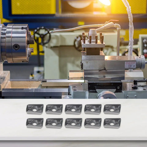 APGT1604PDFR-G2-MA APMT1604 Aluminum Milling Inserts With High Grip Strength for CNC machining, shown in a manufacturing setting.