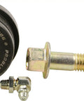 Front Upper Suspension Ball Joint For Ford E Series Super Duty Trucks E 350 And E 450 Fits 1996 Through 2021 Econoline Models Heavy Duty Replacement For Front Axle, black steel joint and threaded bolt