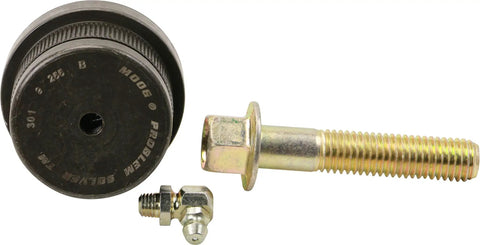 Front Upper Suspension Ball Joint For Ford E Series Super Duty Trucks E 350 And E 450 Fits 1996 Through 2021 Econoline Models Heavy Duty Replacement For Front Axle, black steel joint and threaded bolt