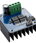 4 Piece BTS7960 43A High Power Motor Driver Module Set with green connectors, heat sink, and onboard components for Arduino projects