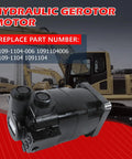 Char-Lynn 4000 Series Beefy Hydraulic Motor 15.4 Cu In Displacement SAE B 4-Bolt Flange 1.25 In Keyed Shaft Clockwise Rotation High Efficiency