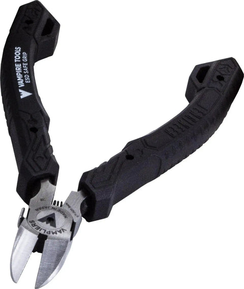 4.75 Inch Precision Flush Cutters For PCB Work And Electronics Repairs Pro Grade Side Cutting Pliers with Black Handles