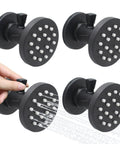 Brass Shower Body Jets With Adjustable Flow High Pressure Massage Spa Body Spray For Wall Mount Shower Side Jets Oil Rubbed Bronze Finish 4 Pack Independent On Off Controls