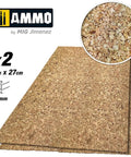 Thick Grain Cork Sheets 4mm For Modeling 10.6 By 7.1 Inch Two Pack Heavy Cork Board Pieces For DIY Dioramas And Scratch Builds