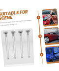 Engine Oil Quality Comparator Kit Multi Purpose Acrylic Stand For Accurate Transmission Oil Testing Easy To Use Car Maintenance Demonstration Tool Pro Grade Oil Quality Checks For Reliable Engine Health clear acrylic 4-tube stand
