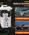 Fuel Pump Assembly For Chrysler Sebring And Dodge Avenger 2007 2008 2009 2010 2011 2014 Direct Replacement With Sending Unit Compatible With OE 68033083AA SP7095M SP7194M E7210M front view