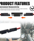 12AWG SAE Connector Kit 2 Pack Tough As Nails Built To Last Heavy Duty Bullet Lead 2 Wire Quick Disconnect Extension Cable