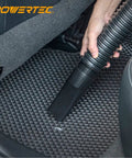 Flexible Dust Collection Hose Kit Two And One Quarter Inch Diameter With 12 Inch Segment in use cleaning car mat