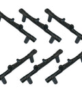 Six Piece Tree Branch Cabinet Handles Set In Black Twig Style Drawer Pulls With 3 Inch Hole Center Zinc Alloy