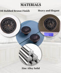 Oil Rubbed Bronze Flower Shaped Cabinet Knob Set 12 Pack for Cabinets and Drawers with Durable Solid Zinc Alloy and Antique Finish