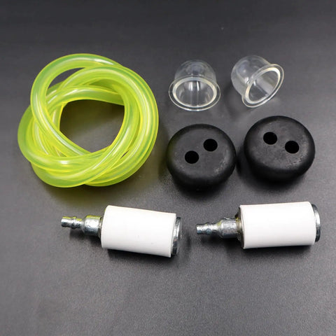 Gas Tank Grommet Rubber Seal Kit For Legend Force 46cc Gas Tiller Cultivator A063001 Includes Two Grommets, Two Fuel Filters