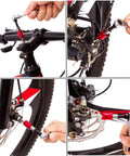 Using Go-To Bike Repair Tool Kit For Riders Pro Grade Bicycle Multi Tool with ratchet wrench on different bike parts