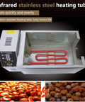 Game Changing Electric Nut Roaster Machine Featuring Rock Solid Thermostat And Easy Clean Nonstick Pan For Hassle Free Home Roasting Of Nuts Coffee And Grains with stainless steel heating tube.