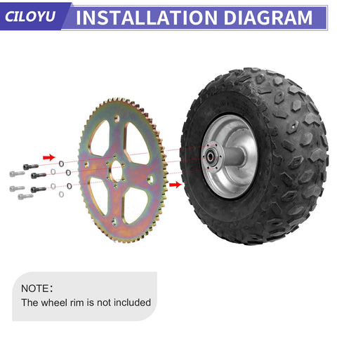 High Torque 60T Sprocket For 420 Chain 37mm Bore Upgrade For 212cc Minibikes And Larger Engines Fits Coleman CT100U CC100X RB100 Baja Doodle Bug DB30 Motovox MBX10 Mega Moto MMB80 And MMB105 Predator