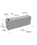 Diagram of 60 Gallon Fuel Tank For Trucks And SUVs With Top Feed Siphon Using Electric Pump, Heavy Duty Steel Construction, RDS #71212.