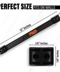 12 Inch Magnetic Tool Holder Strip For Garage And Workshop Organization, Heavy Duty Magnetic Bar On A Carbon Steel Rail