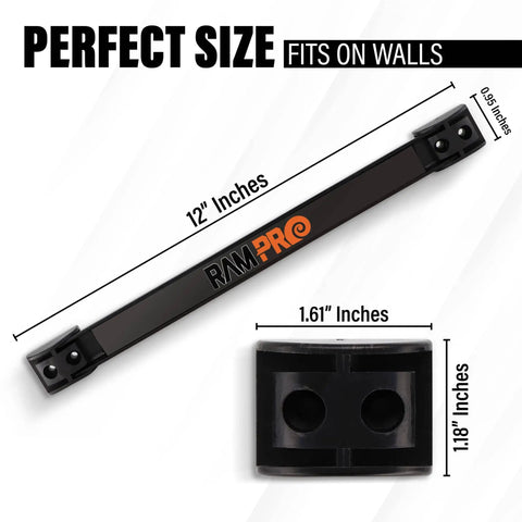 12 Inch Magnetic Tool Holder Strip For Garage And Workshop Organization, Heavy Duty Magnetic Bar On A Carbon Steel Rail