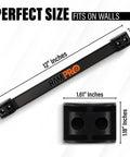 12 Inch Magnetic Tool Holder Strip For Garage And Workshop Organization, Heavy Duty Carbon Steel Magnetic Bar With Dimensions